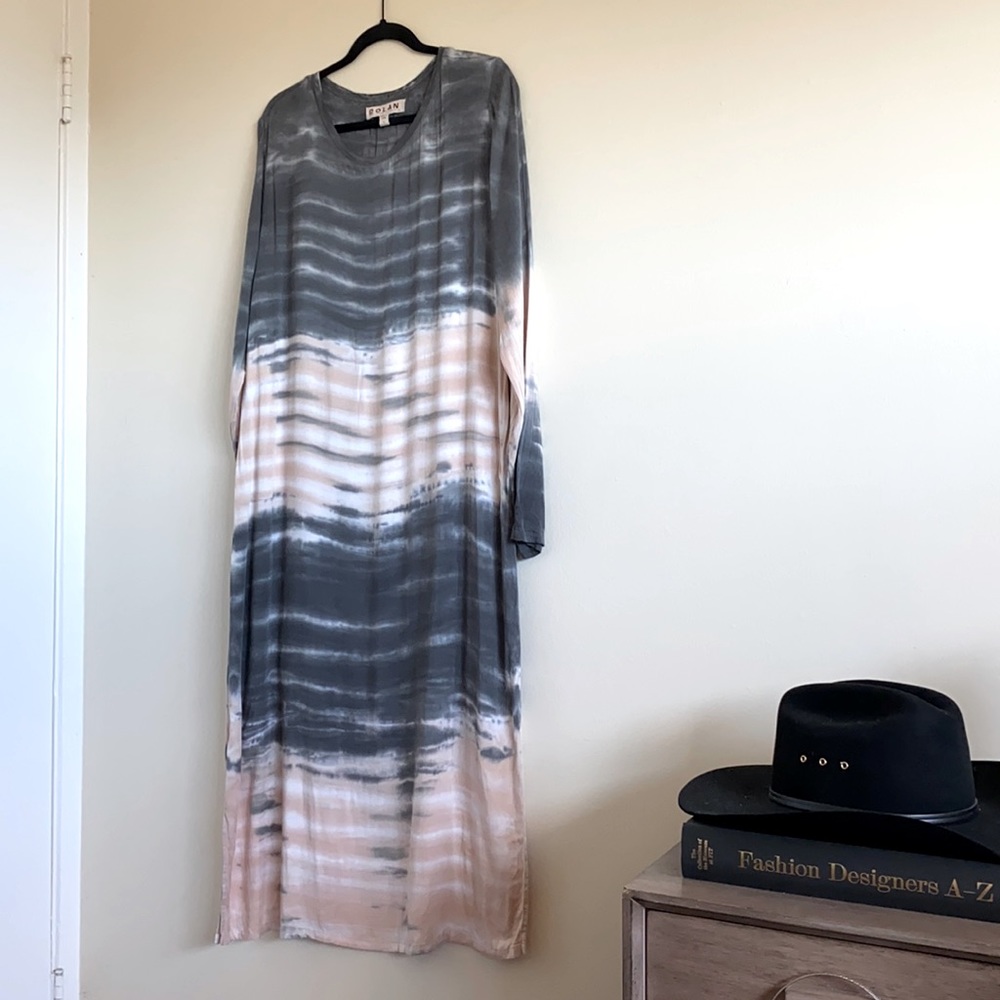 DOLAN Tie-Dye Maxi-Dress